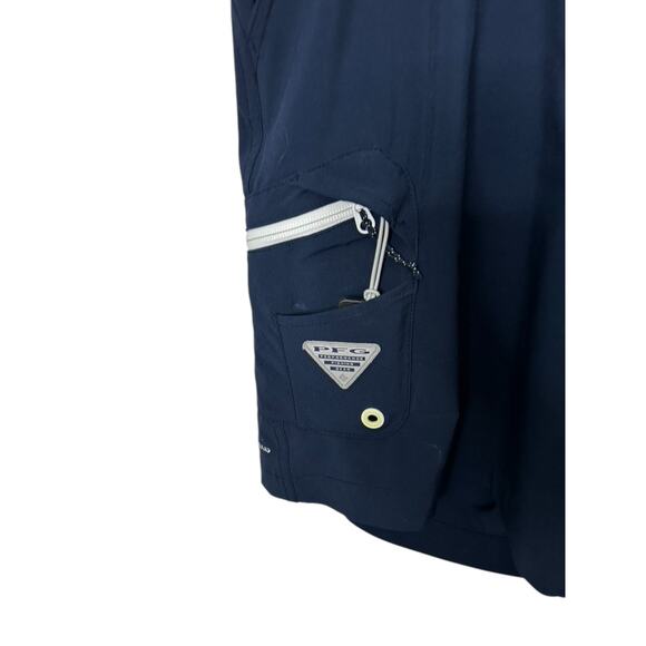Columbia Men's PFG Terminal Tackle II 10" Shorts Navy Blue Size 40 Bottle Opener - Picture 3 of 5